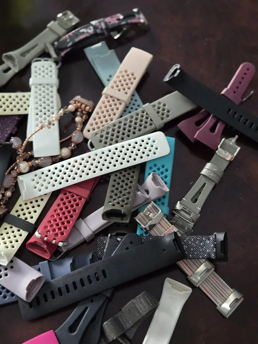 Fitbit 3 or 4 , Replacement Wristbands Assorted Pink, Black, White & Purple